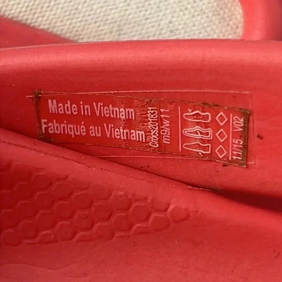 Crocs Unisex Citilane Slip-On Clogs Coral/White Size M9 W11 - Picture 14 of 15